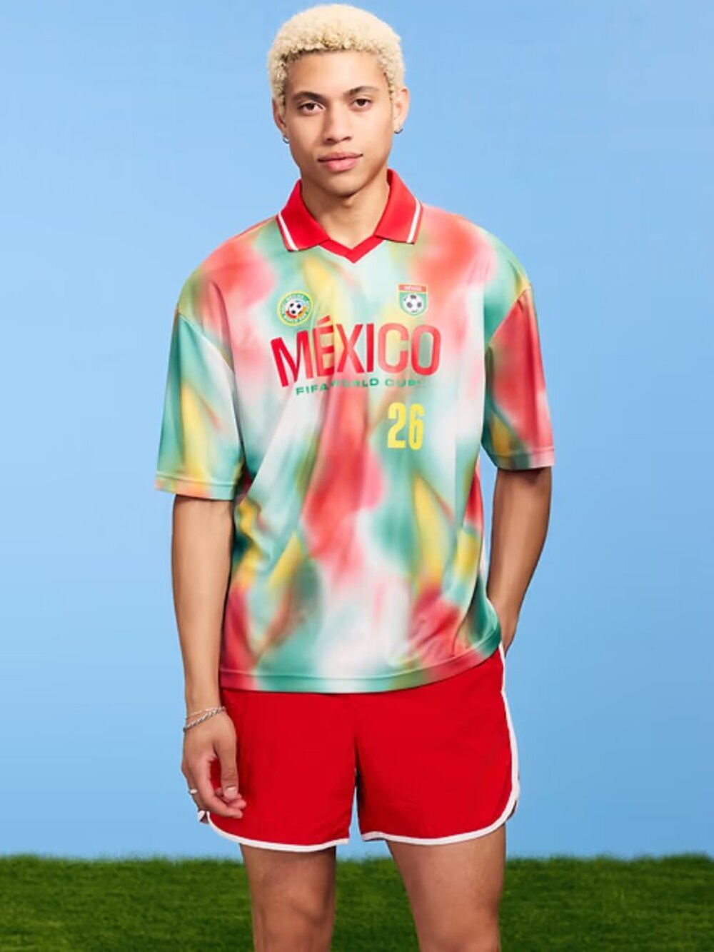 NEW M FIFA World Cup 26™ Mexico Lifestyle Collared Jersey T-Shirt Polo